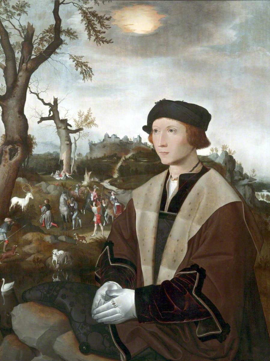 Portrait d'un jeune homme - Jan Mostaert