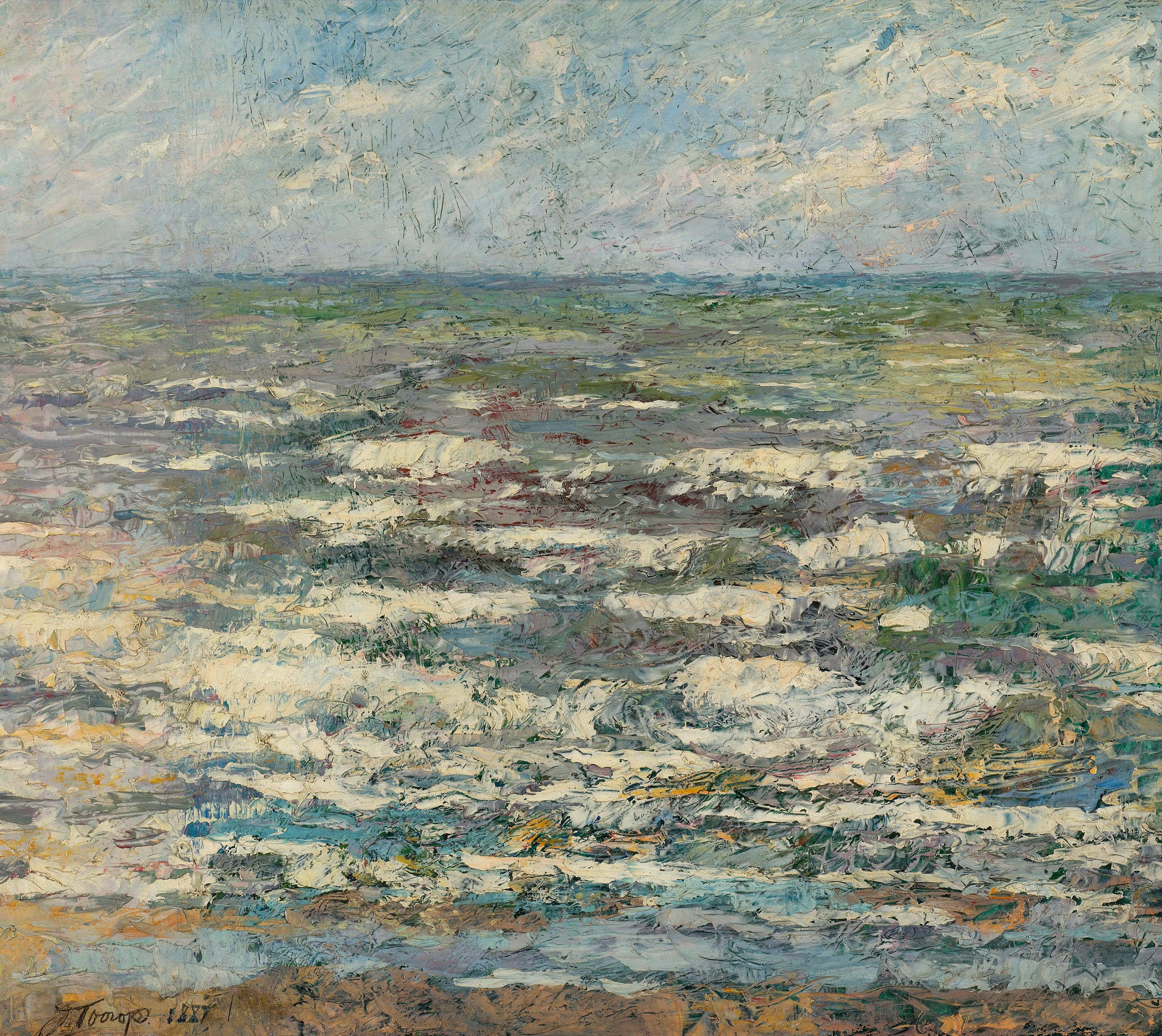 La mer près de Katwijk - Jan Toorop - Alpha Reproduction