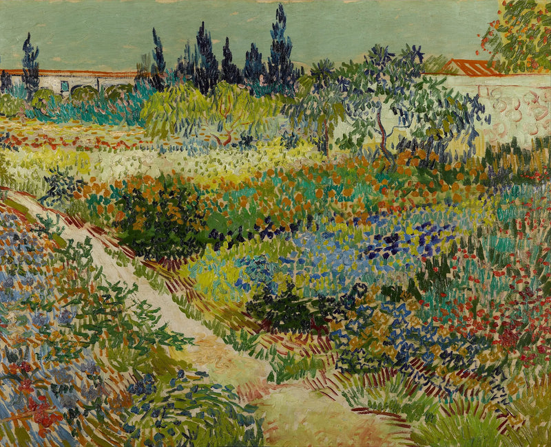 Flowering Garden with Pathway - Vincent van Gogh