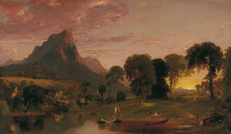 Landscape near Sherburne, Chenango County, New York - Jasper Francis Cropsey