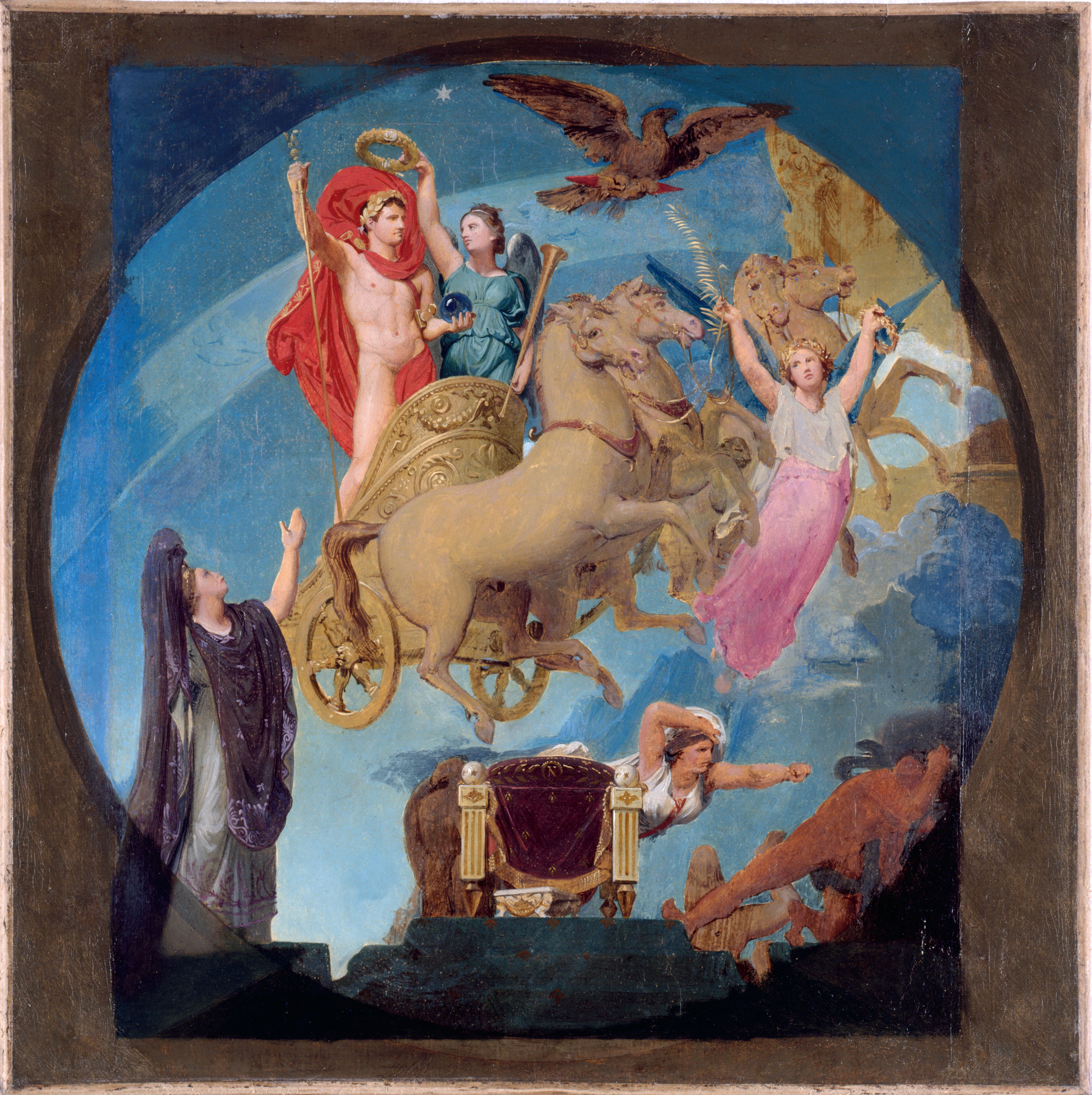 Sketch for the City Hall of Paris: Apotheosis of Napoleon I - Jean-Auguste-Dominique Ingres