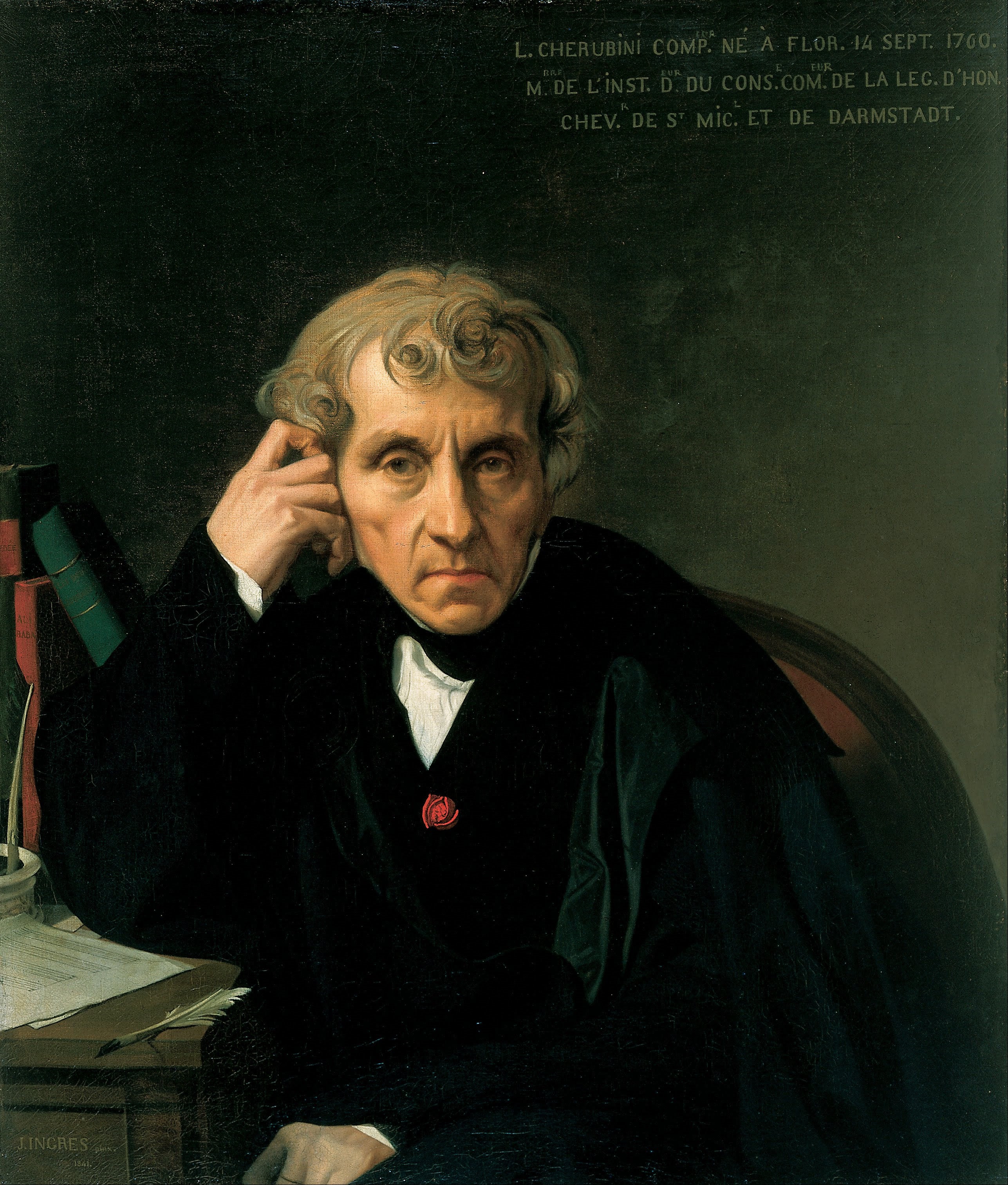 Portrait of Luigi Cherubini - Jean-Auguste-Dominique Ingres