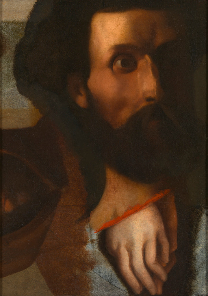 Studies of a man's head, the hands of Saint John for Christ offering Saint Peter the keys to paradise and the capuchin monk with a hood - Jean-Auguste-Dominique Ingres