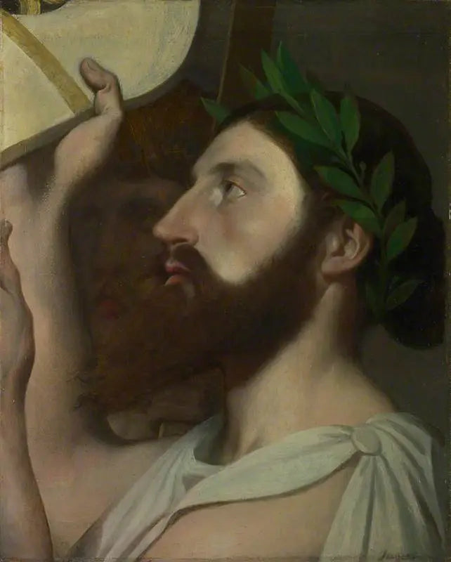 Pindar Offering His Lyre to Homer - Jean-Auguste-Dominique Ingres