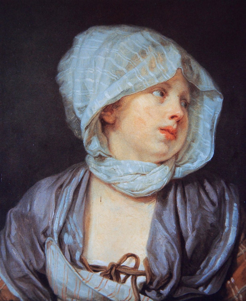 Portrait of the artist's wife - Jean-Baptiste Greuze