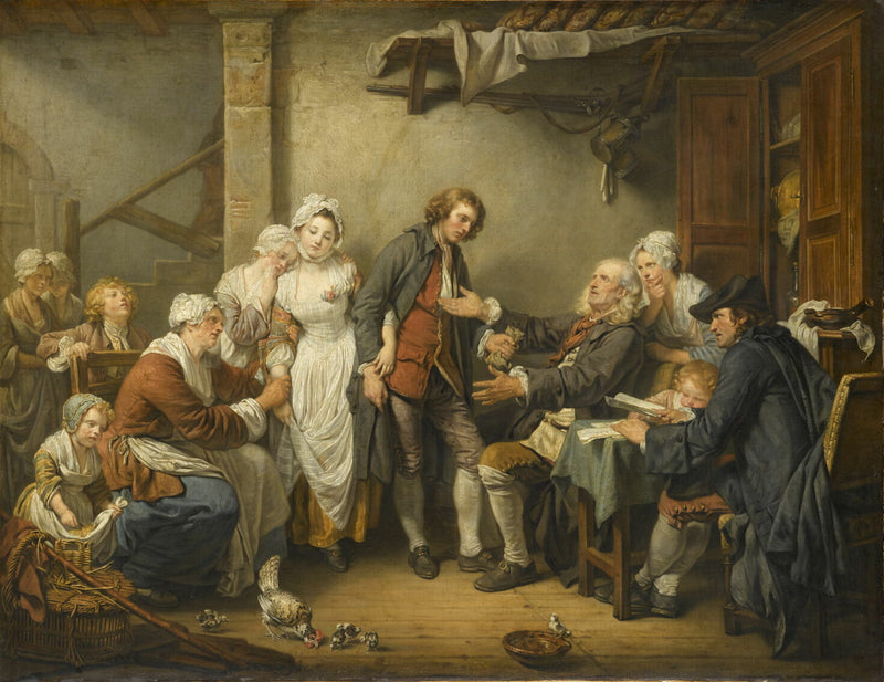 The Village Girl's Agreement - Jean-Baptiste Greuze
