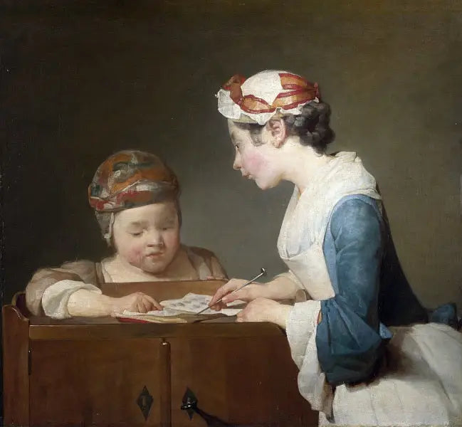 The Young Schoolmistress - Jean Siméon Chardin