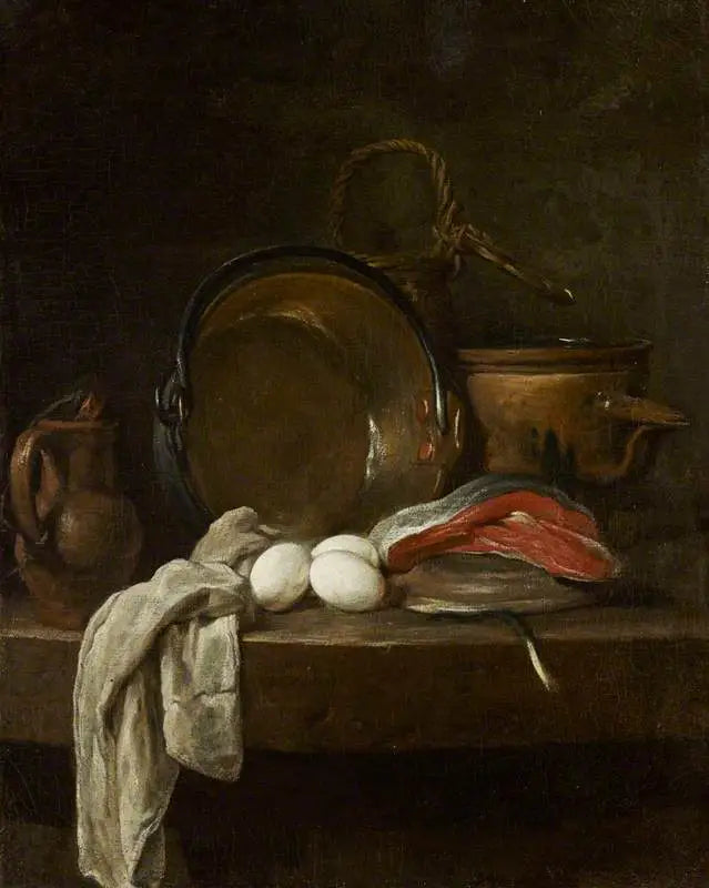 Nature morte: La table de la cuisine - Jean Siméon Chardin - Alpha Reproduction