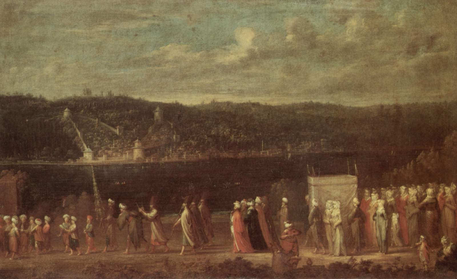 Mariage turc — Jean-Baptiste van Mour, vers 1720, huile sur toile