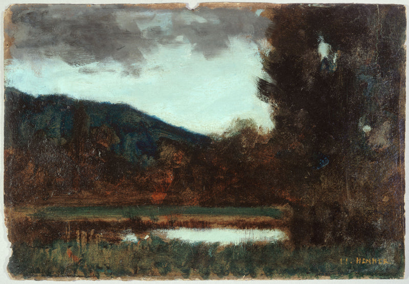 Paysage d'Alsace, crépuscule - Jean-Jacques Henner