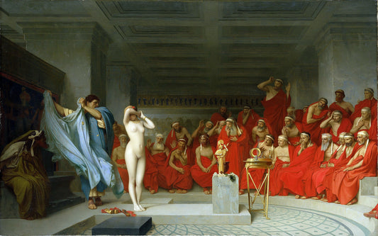 🏛️ Phryné unveiled before the Areopagus Jean-Léon Gérôme (1861)