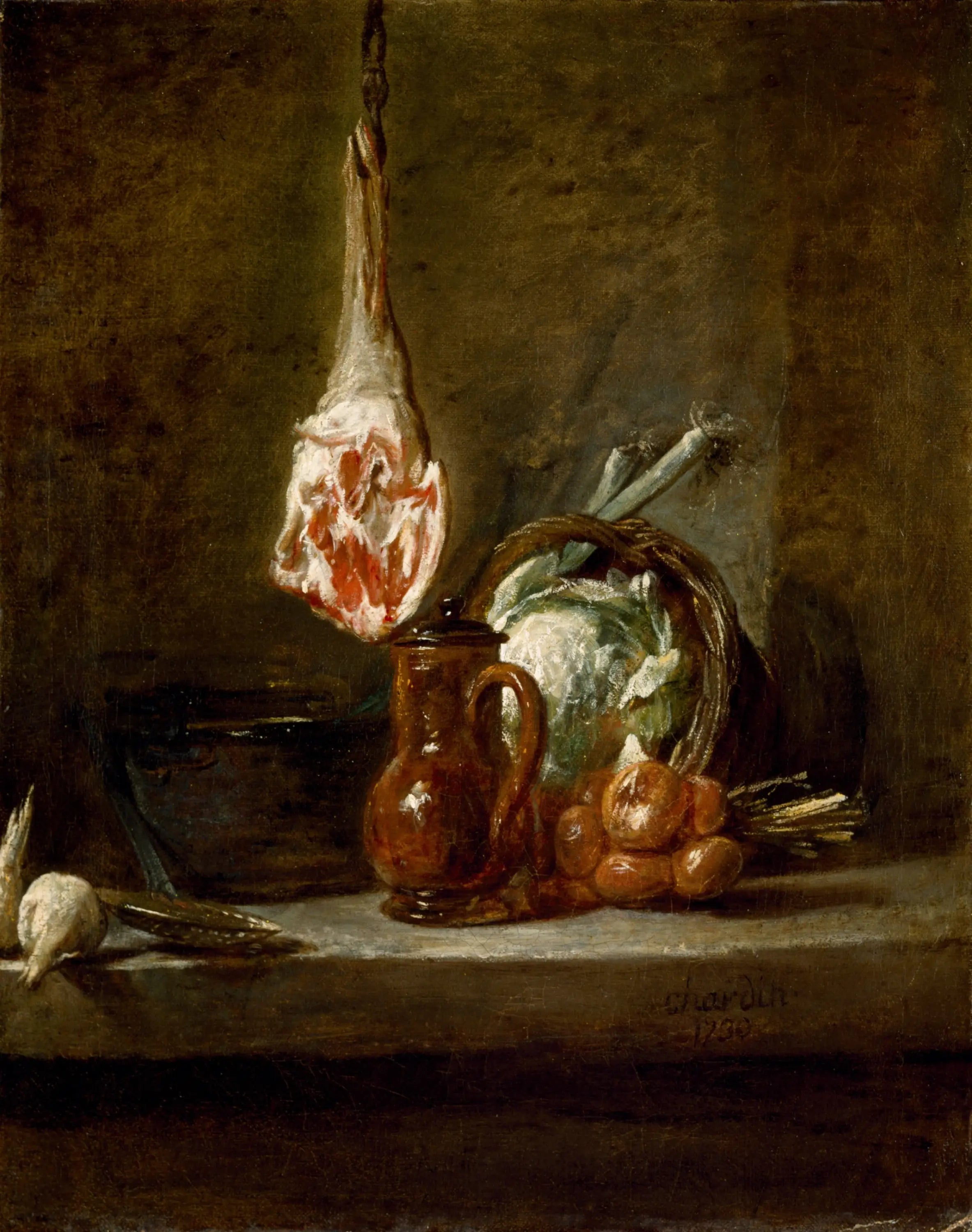 Nature morte au gigot d’agneau - Jean Siméon Chardin - Alpha Reproduction