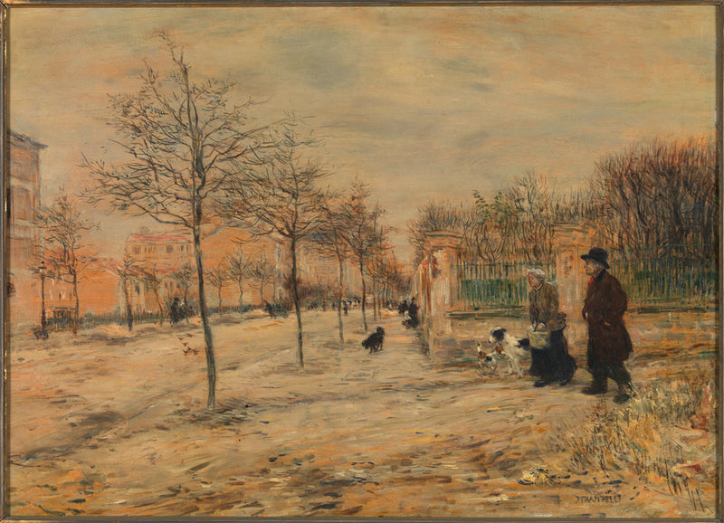 Scène de rue - Hiver - Jean-François Raffaëlli