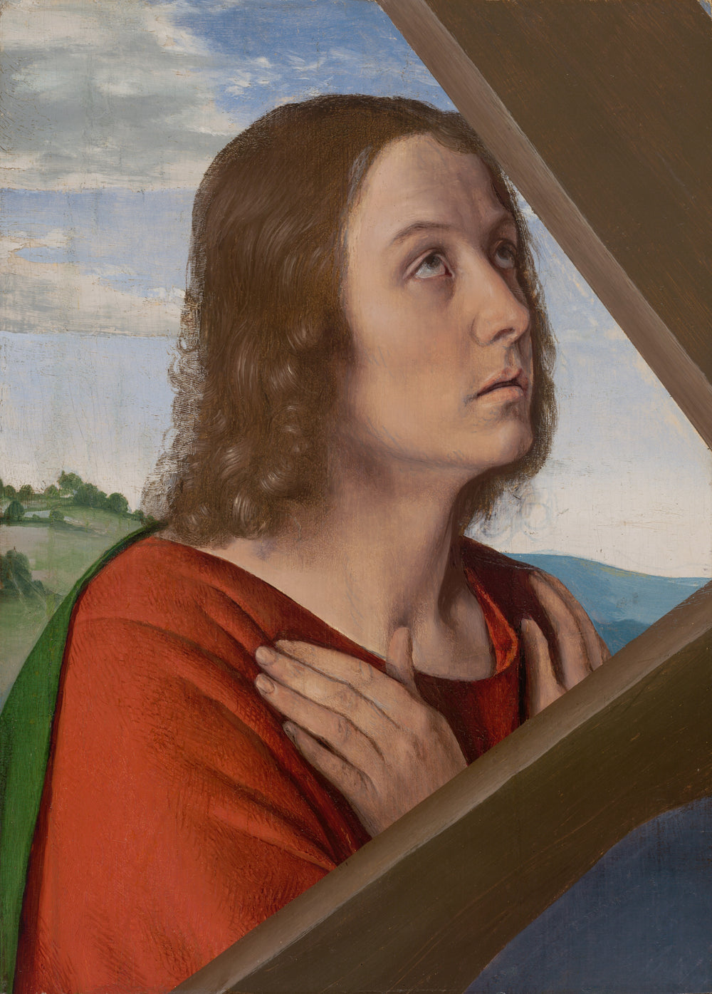 Fragment du Christ portant sa Croix : Saint Jean l'Évangéliste - Jean Hey