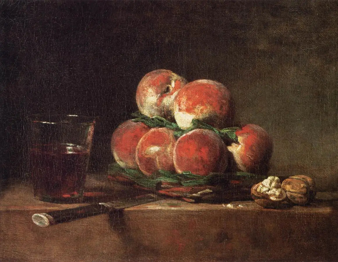 Panier de pêches - Jean Siméon Chardin - Alpha Reproduction