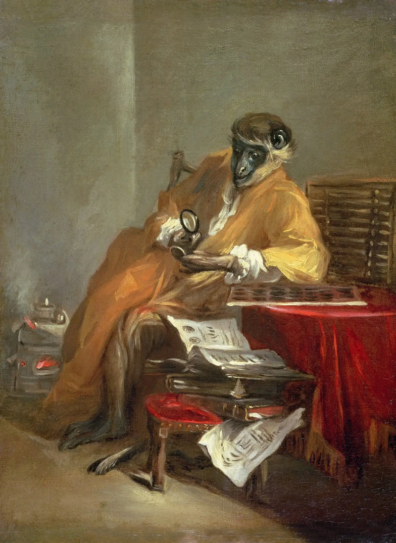 The Antique Monkey - Jean Siméon Chardin