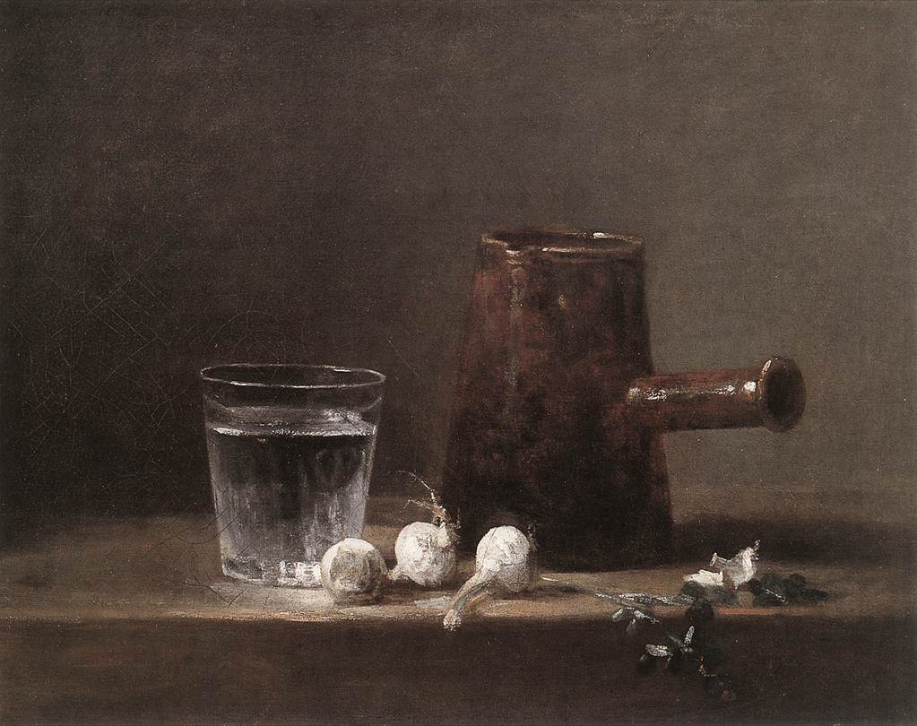 Verre d'eau et cafetière - Jean Siméon Chardin