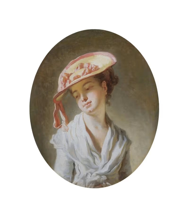 Jeune Fille au chapeau - Jean-Honoré Fragonard