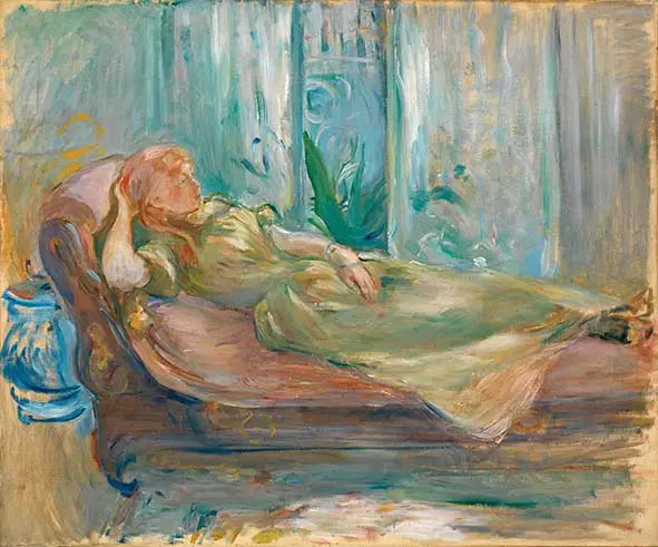 Young Girl on the Sofa - Berthe Morisot