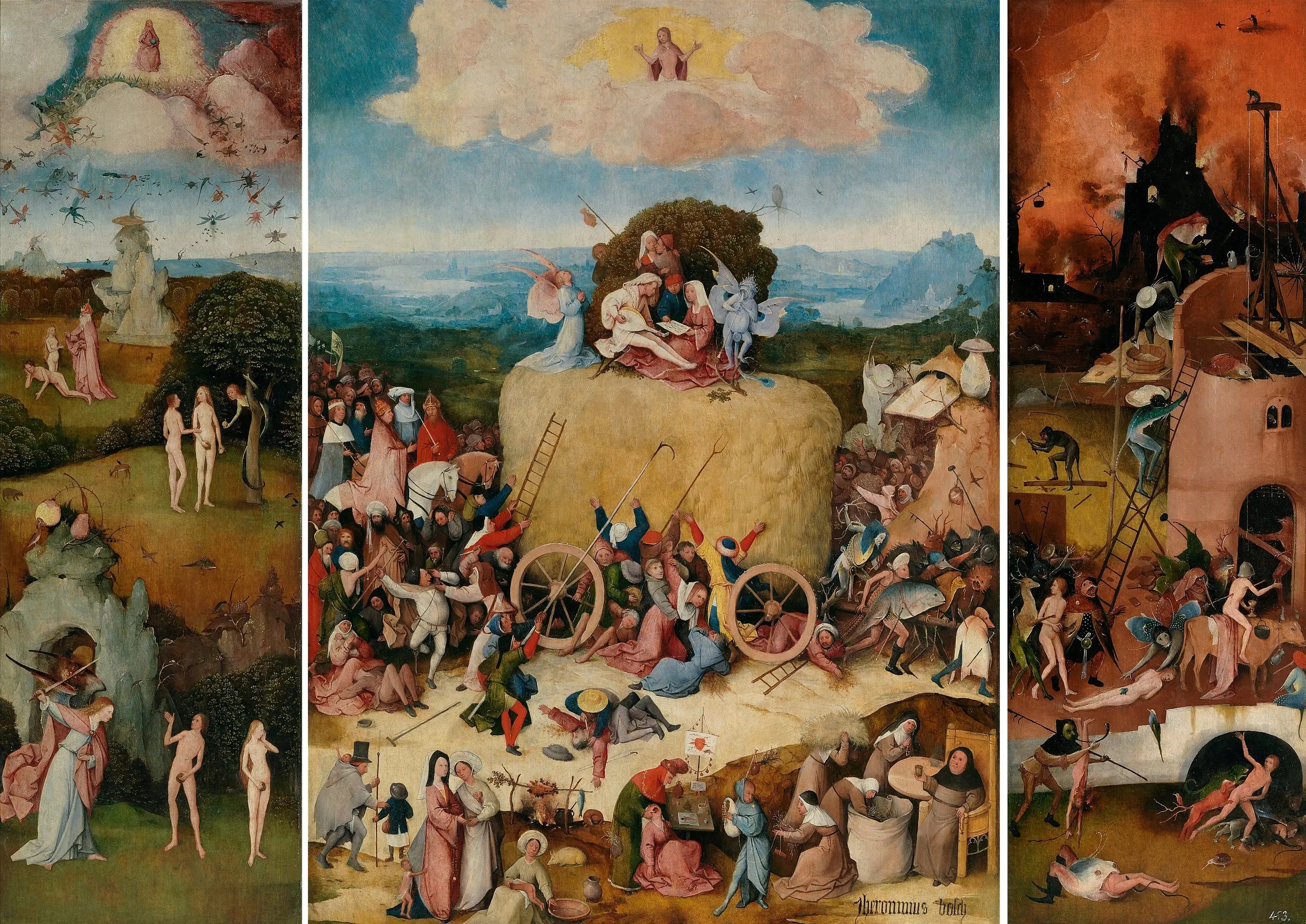 Le Chariot de foin - Hieronymus Bosch - Alpha Reproduction