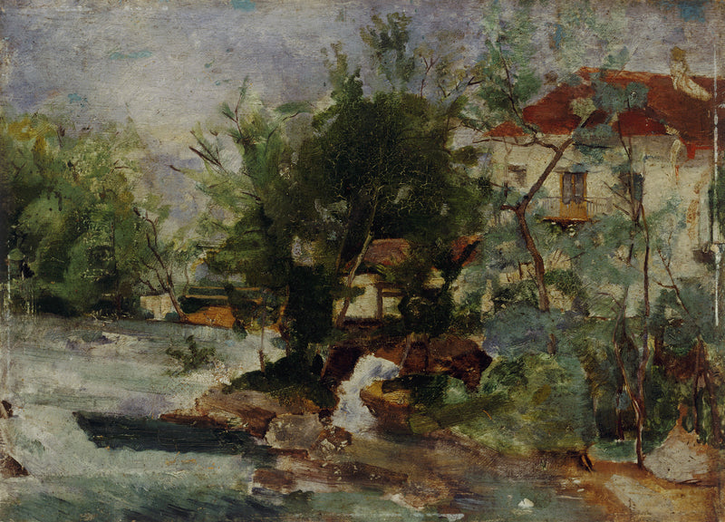 Maison au bord de l’eau - Jožef Petkovšek