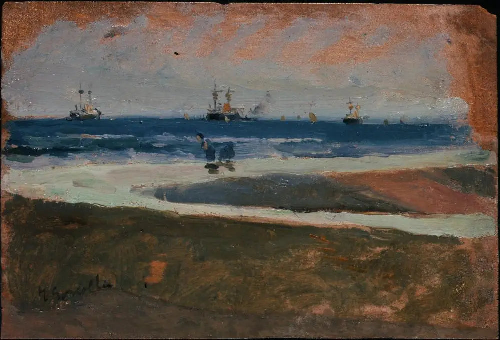 Reproduction du tableau « Plage de Valence - Joaquín Sorolla » par Alpha Reproduction en peinture à l’huile