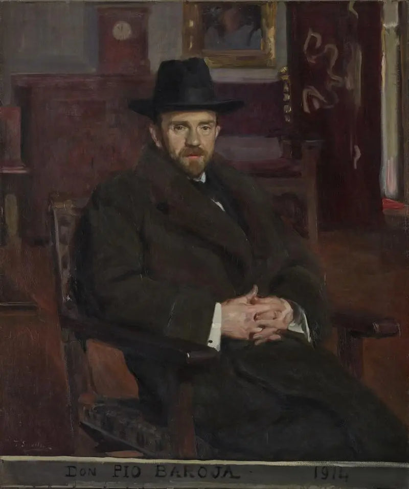 Don Pio Baroja and Nessi - Joaquín Sorolla