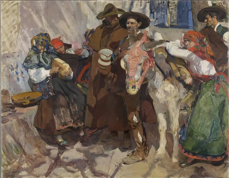 Villagers of Léon - Joaquín Sorolla