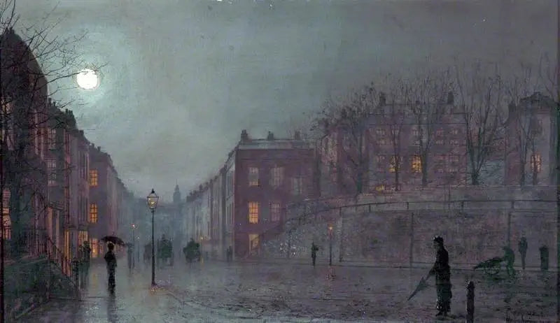 A view of Hampstead, London - John Atkinson Grimshaw