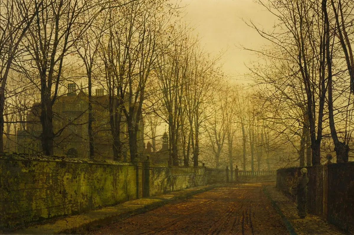 Dans les brumes dorées de l’automne - John Atkinson Grimshaw - Alpha Reproduction