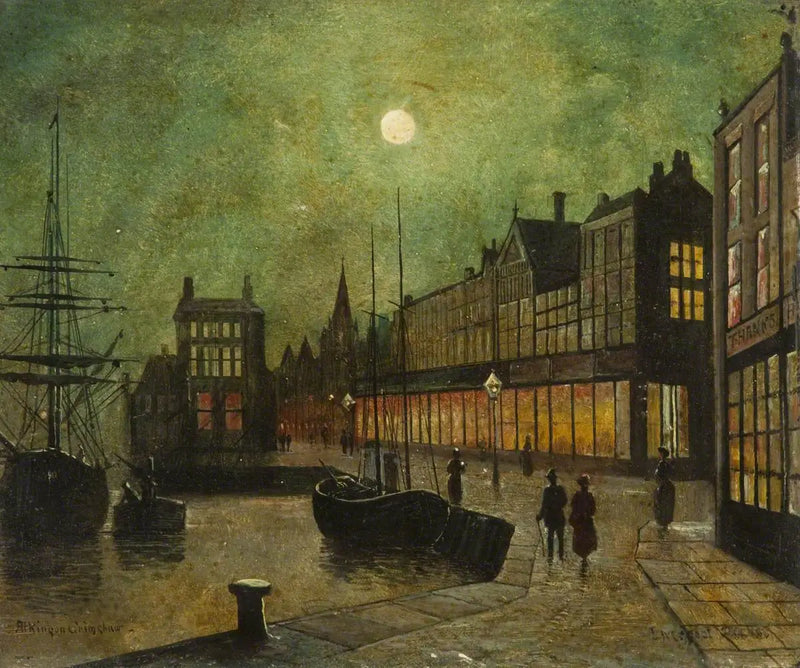 Liverpool Docks (panel 5 of 5) - John Atkinson Grimshaw