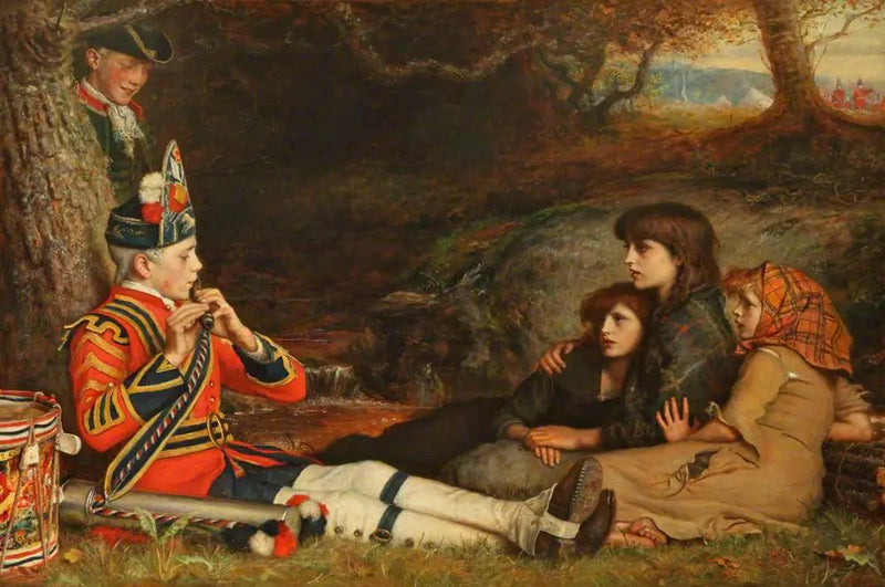 An Idylle of 1745 - John Everett Millais
