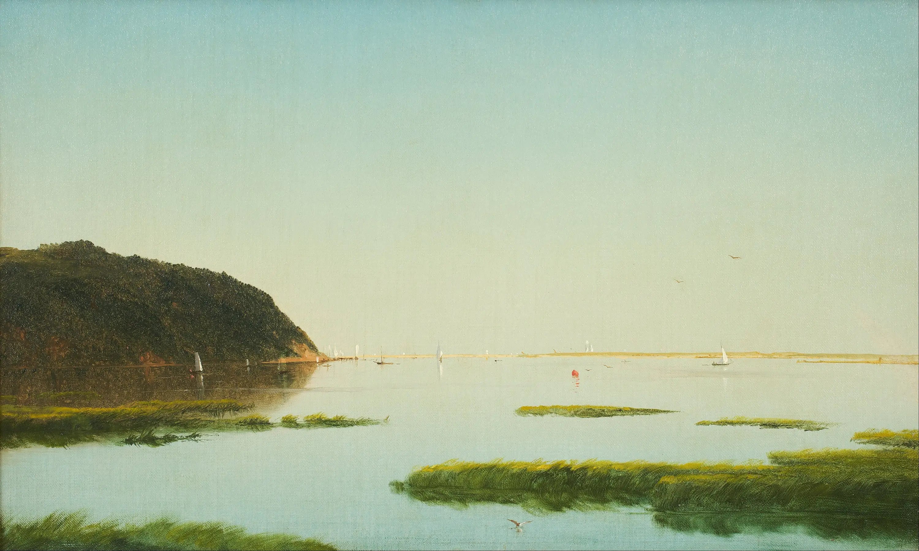 Vue sur la rivière Shrewsbury New Jersey - John Frederick Kensett - Alpha Reproduction