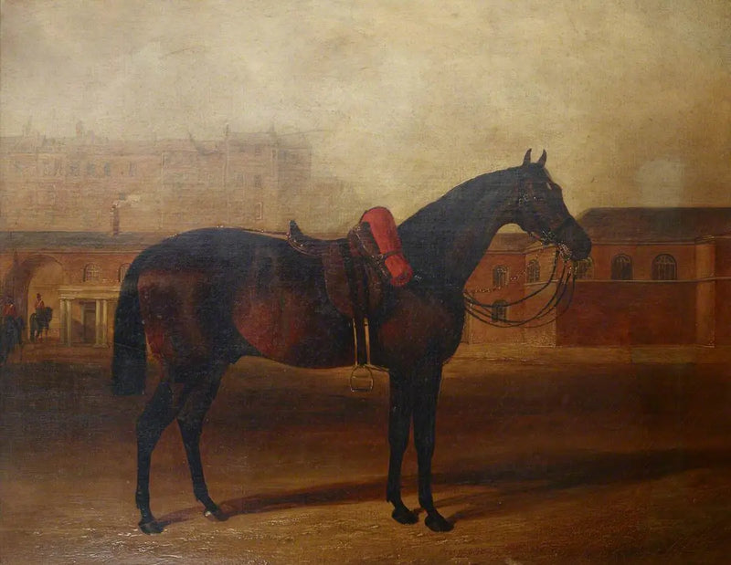 A parade ground charger at Albany Barracks, London - John Frederick Herring, Sr.