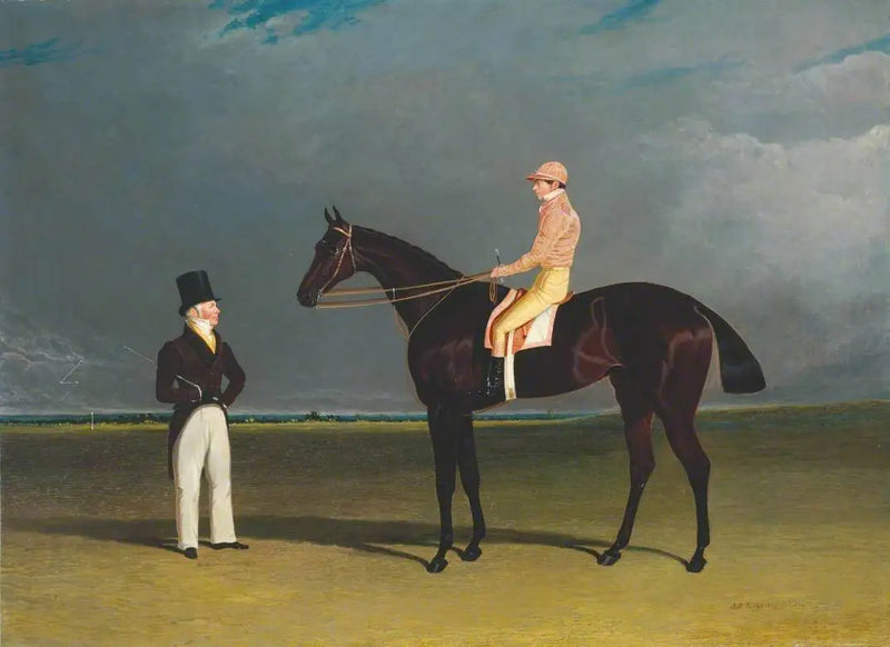 Birmingham with Patrick Conolly Up and its owner, John Beardsworth - John Frederick Herring, Sr.