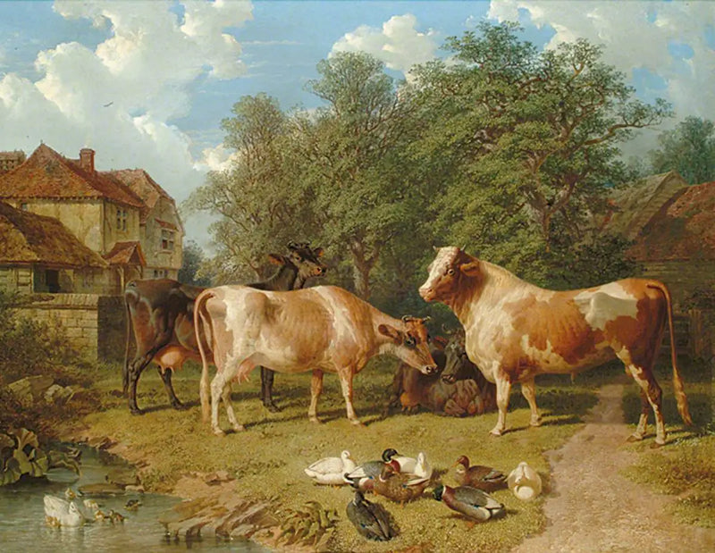 Cattle and Ducks - John Frederick Herring, Sr.
