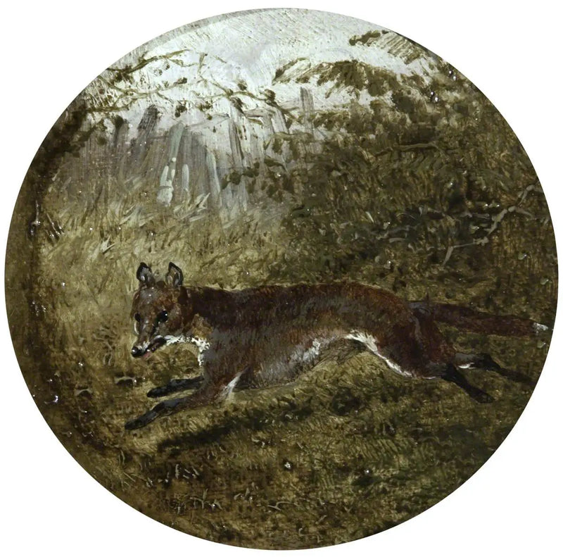 Eight circular scenes of fox hunting: the fox's escape - John Frederick Herring, Sr.