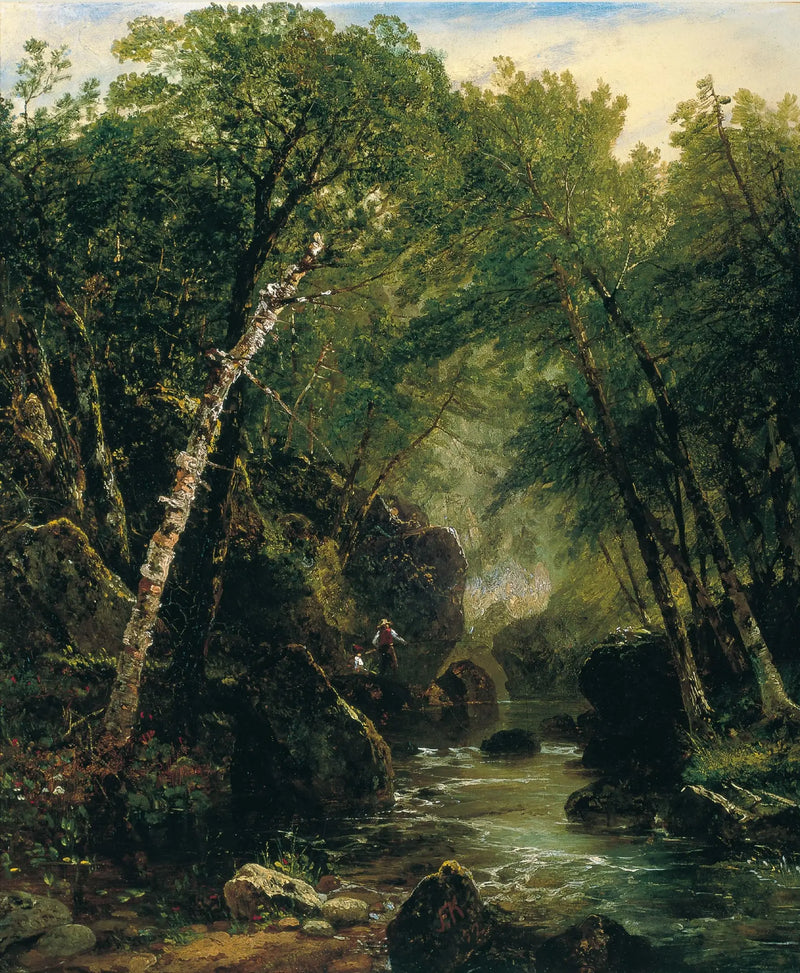 Trout Fisherman - John Frederick Kensett