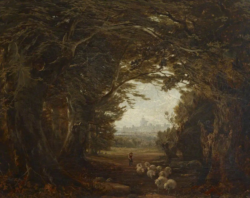 A Glimpse into Windsor Forest - John Frederick Kensett