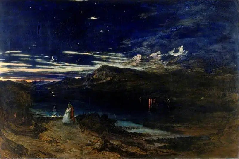 Arthur et Aegle dans la Vallée Heureuse - John Martin - Alpha Reproduction