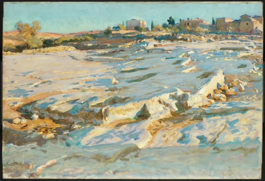 Reproduction du tableau « Près du mont des Oliviers, Jérusalem - John Singer Sargent » par Alpha Reproduction en peinture à l’huile