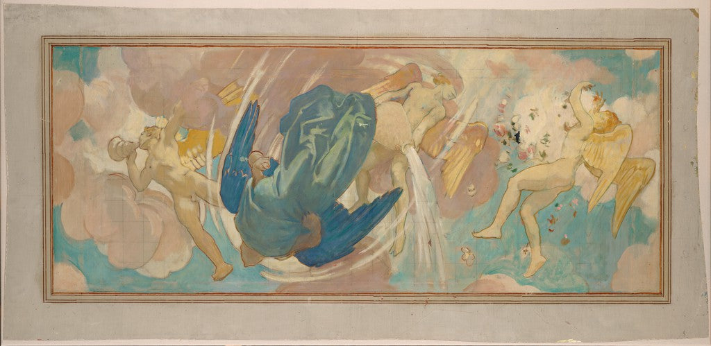 Reproduction du tableau « Étude pour « Les Vents », Musée des Beaux-Arts de Boston - John Singer Sargent » par Alpha Reproduction en peinture à l’huile