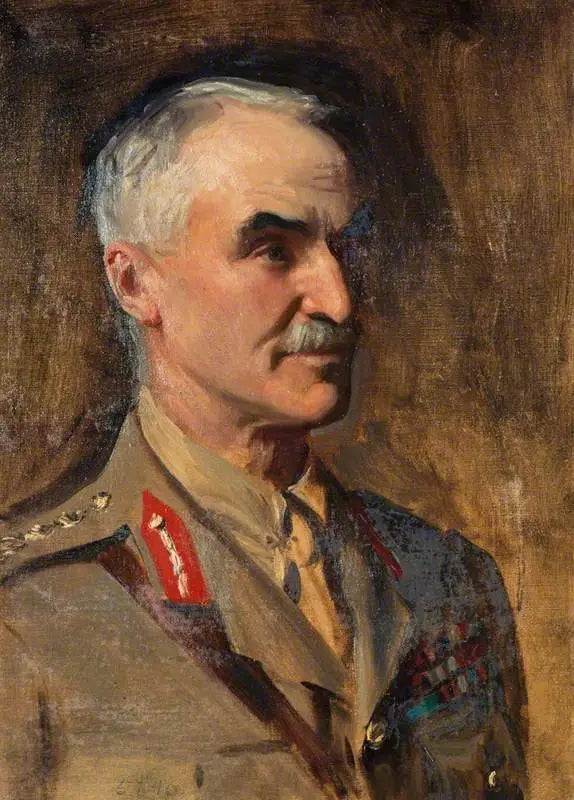 General Henry Sinclair, Baron Horne, 1861-1929. Soldier (Study for a portrait in Generals of World War I) - John Singer Sargent