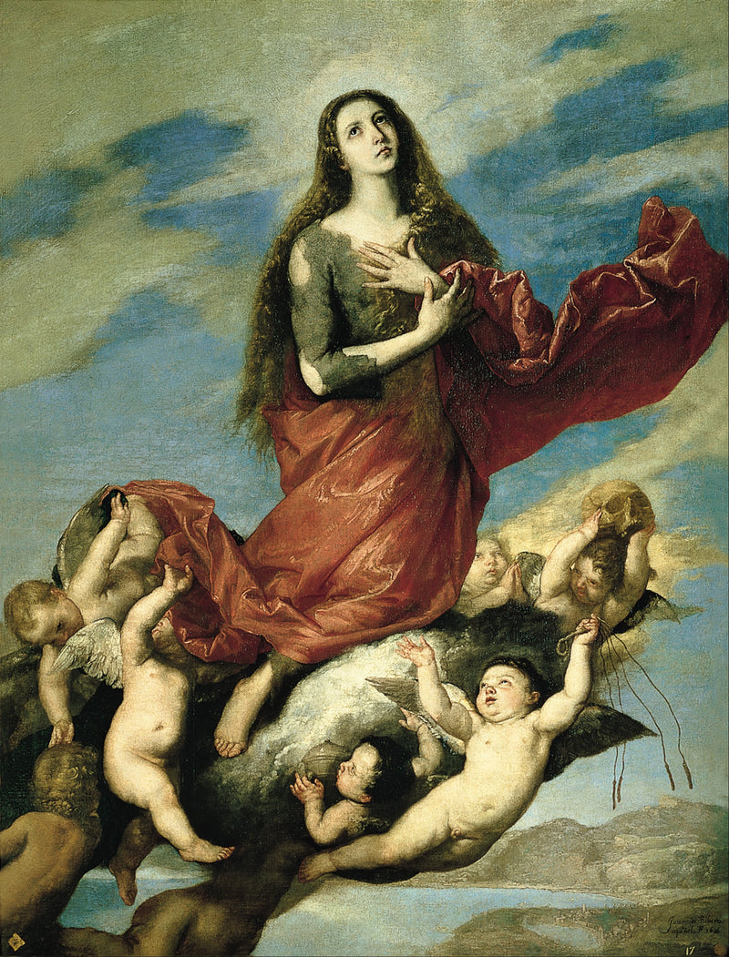 Assumption of the Magdalena, by José de Ribera - Jusepe de Ribera