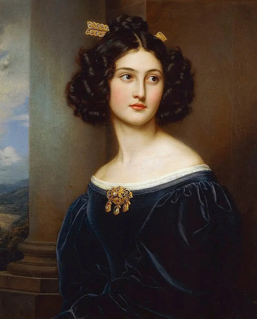 Nanette Kaulla (1812-1876) - Joseph Karl Stieler - Alpha Reproduction