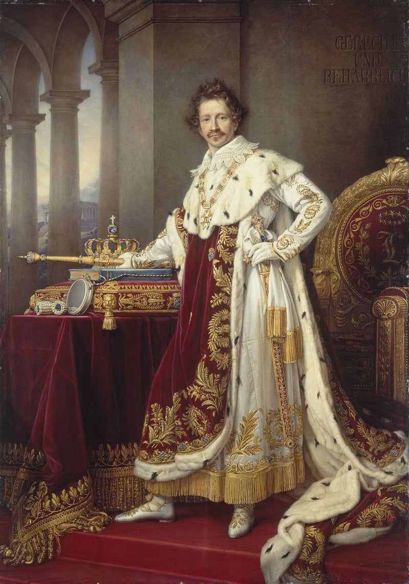 Louis I of Bavaria in coronation attire - Joseph Karl Stieler