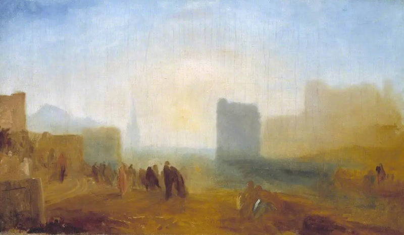 Classical Harbour Scene; possibly based on Le Havre - J. M. W. Turner
