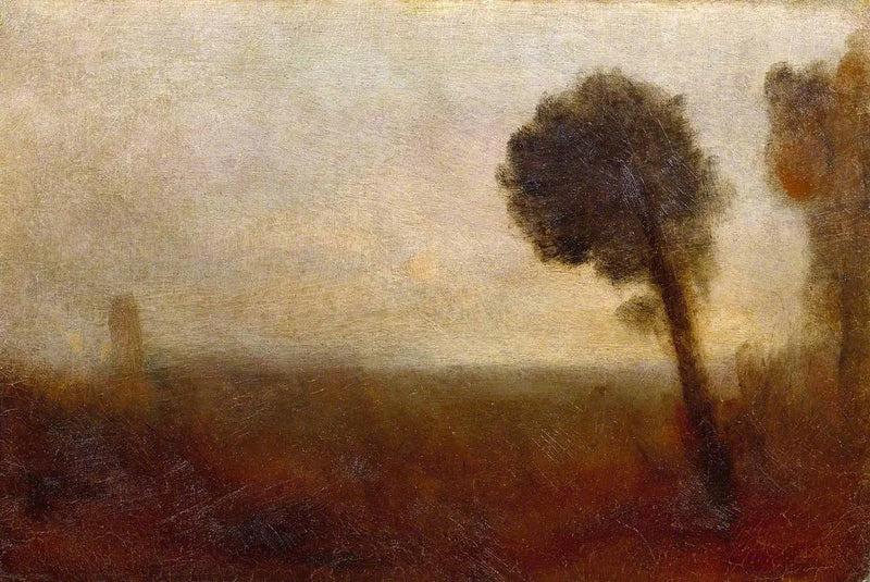 Landscape with a Tree on the Right - J. M. W. Turner