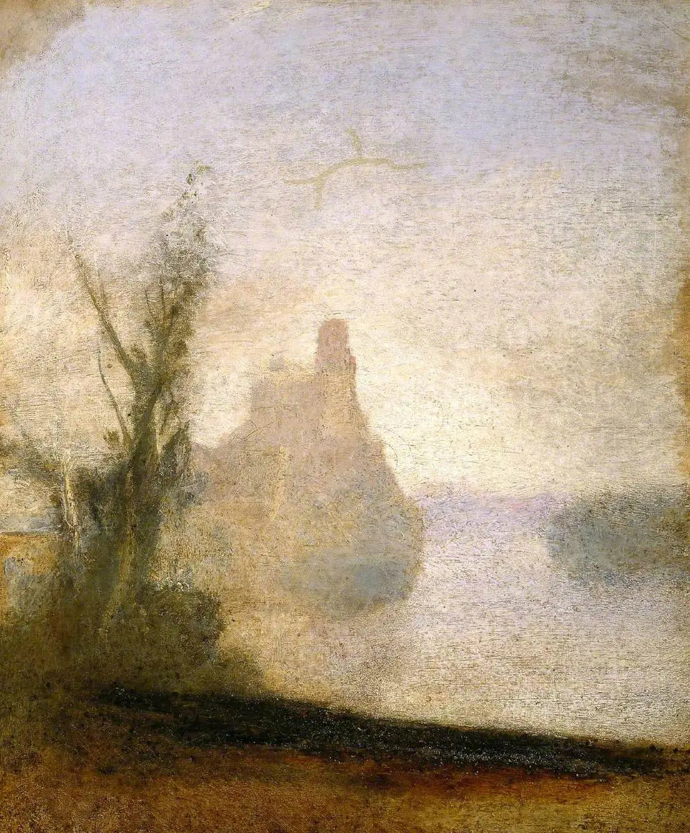 Reproduction du tableau « Sketch for ‘The Banks of the Loire’ - J. M. W. Turner » par Alpha Reproduction en peinture à l’huile