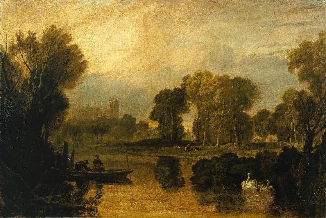 Reproduction du tableau « The Thames at Eton - J. M. W. Turner » par Alpha Reproduction en peinture à l’huile